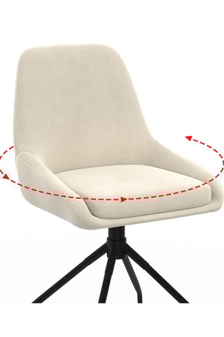 4 chaises Olivia - Crème