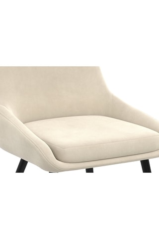 6 chaises Olivia - Beige et noir