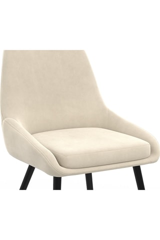 2 chaises Olivia - Beige et noir
