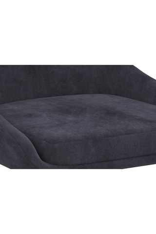 6 chaises Olivia - Gris et noir