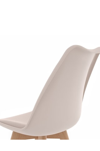 2 chaises Nordia - Beige et naturel