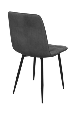 6 chaises Linda - Gris foncé