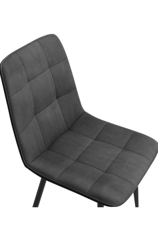 6 chaises Linda - Gris foncé