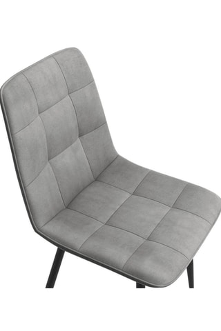 6 chaises Linda - Gris clair