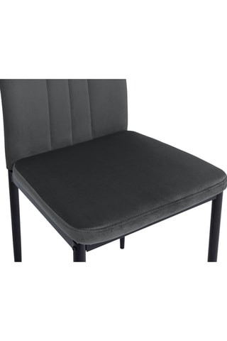 6 chaises Jade - Gris foncé