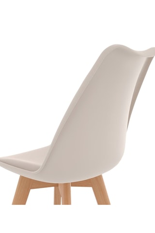 6 chaises Nordia - Beige, terracotta et gris foncé