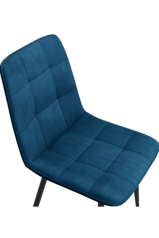 6 chaises Linda - Bleu canard