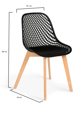 4 chaises Maëlle - 54 x 86 x 56 cm