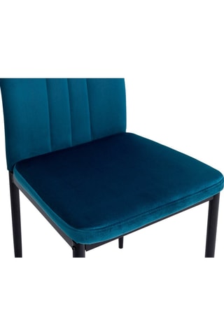 4 chaises Jade - 39 x 96 x 41,5 cm - Revêtement en velours