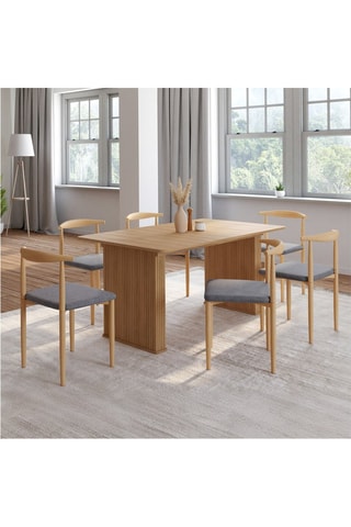 6 chaises Adam - 50 x 74 x 48 cm