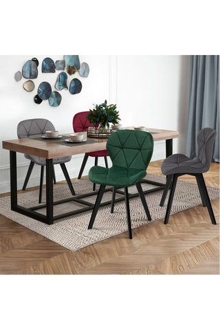 4 chaises en bois Daisy - 46 x 79 x 50 cm