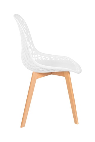 6 chaises Maelle - Blanc et naturel