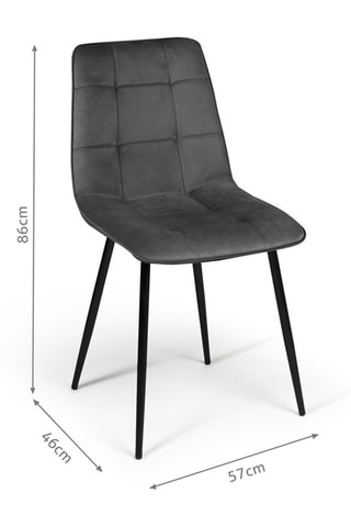 4 chaises Linda - 46 x 86 x 57 cm