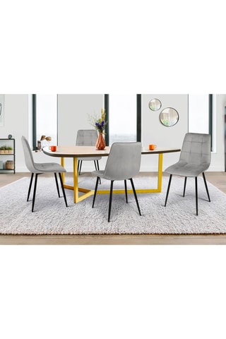 4 chaises Linda - 46 x 86 x 57 cm