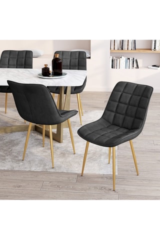 4 chaises en bois Mélinda - 20 x 46 x 62,5 cm