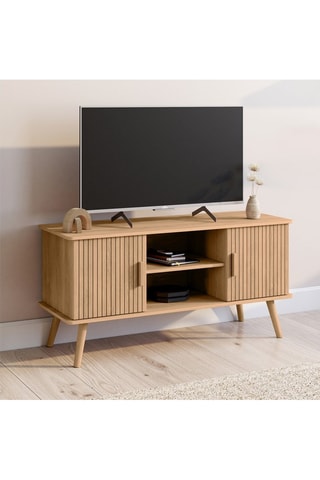 Meuble TV 2 portes Faustine - 110 x 54 x 40 cm