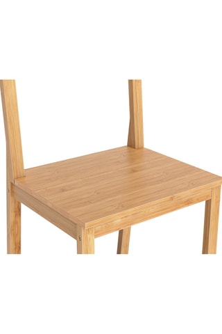Porte serviette en bambou 4 niveaux Maya - Naturel