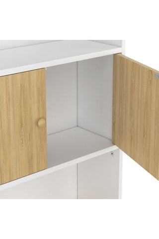 Meuble WC 2 portes - 58 x 19,5 x 178 cm