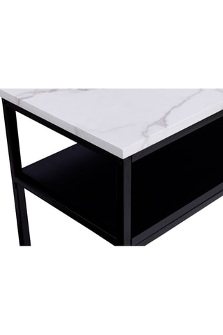 Console double plateau Glam - 80 x 30 x 80 cm