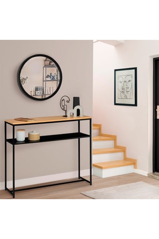 Console double plateau Liverpool - 100 x 30 x 80 cm