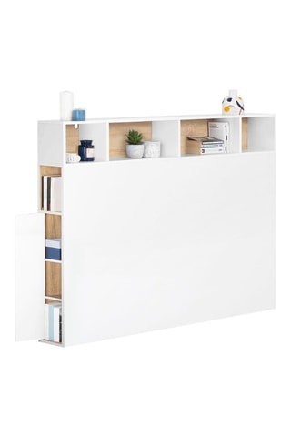 Tête de lit - Blanc et naturel