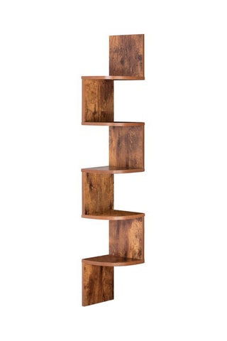 Etagère murale d'angle Isa - 
Imitation bois