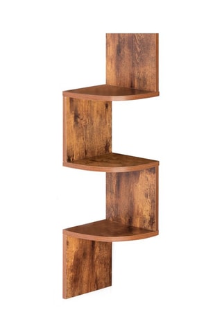 Etagère murale d'angle Isa - 
Imitation bois