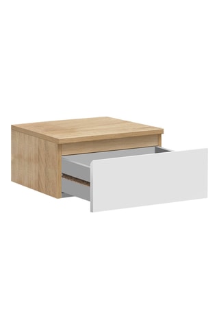 2 tables de chevet suspendues 1 tiroir Tom - 40 x 18 x 30 cm