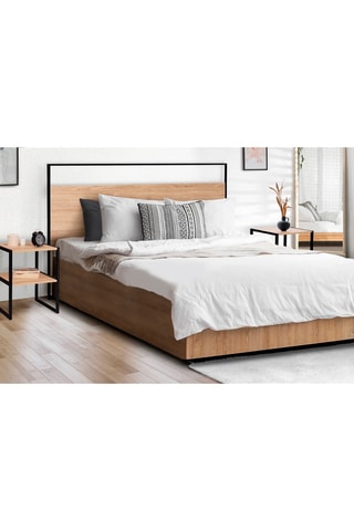 2 tables de chevet Memphis - Imitation bois
