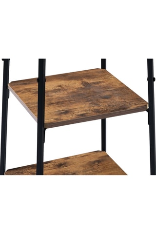 Porte-manteau Elize - Noir et imitation bois