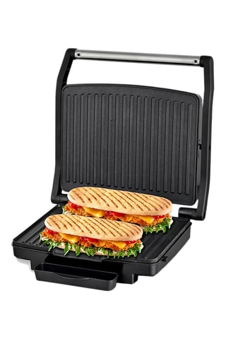 Gril viande et panini en acier inoxydable
