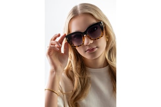 Lunettes de soleil femme - Noir et bleu