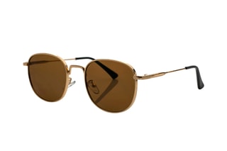Lunettes de soleil mixte - Doré et marron