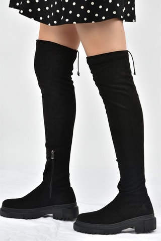 Botas acima do joelho - Preto