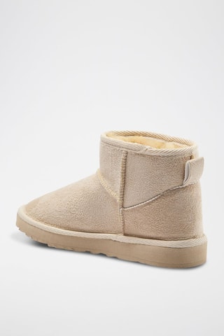 Botins forradas - Bege