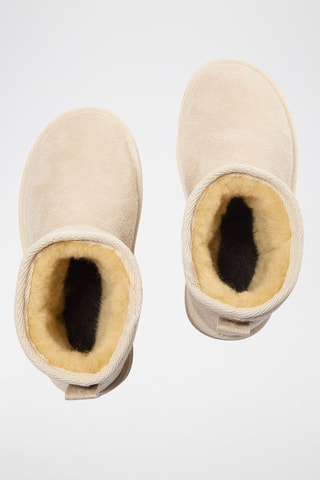 Botins forradas - Bege