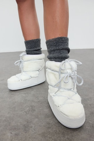 Botas de esqui forradas - Cru