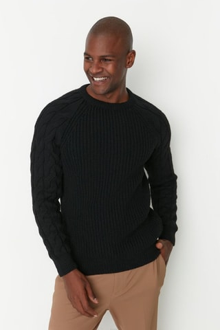 Camisola regular - Preto