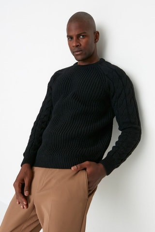 Camisola regular - Preto
