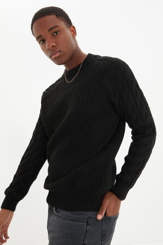 Camisola regular - Preto