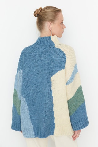 Camisola Azul-celeste e cru