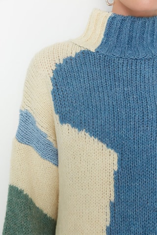 Camisola Azul-celeste e cru