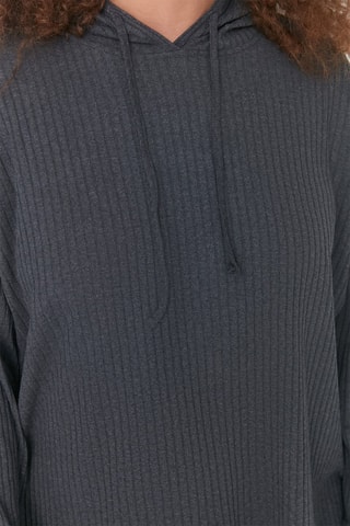 Camisola com capuz e calças direitas Antracite mesclado