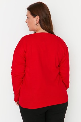 Camisola regular - Vermelho