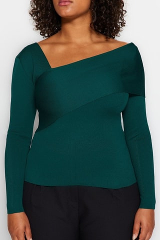 Camisola regular - Verde-esmeralda