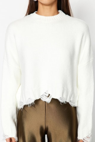 Camisola oversize - Cru