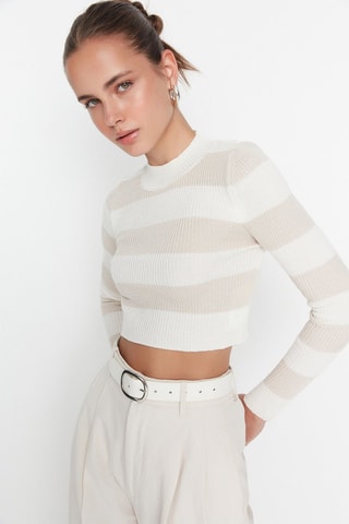 Camisola curta Cru