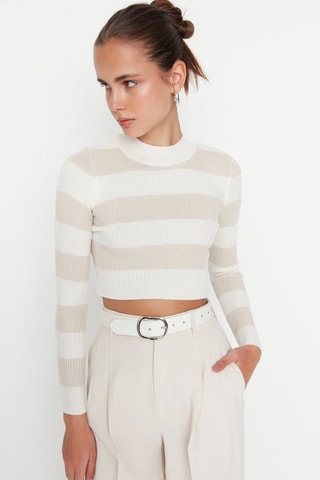 Camisola curta Cru