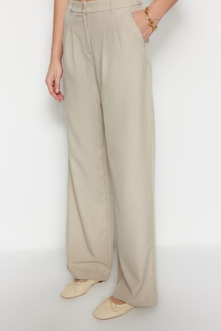 Calças wide legs - Bege