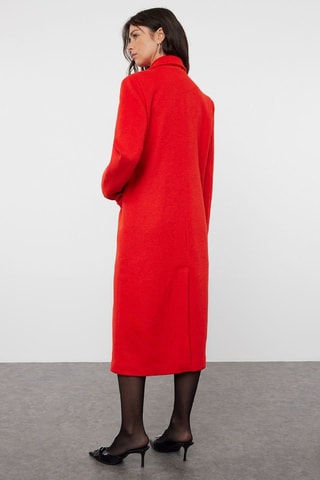Sobretudo em lã - Vermelho
